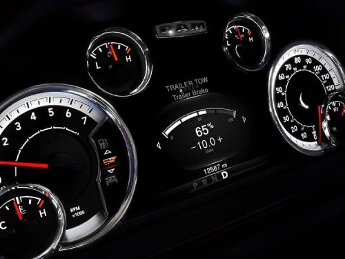 2024 RAM 1500 Classic close up view of driver information digital cluster display