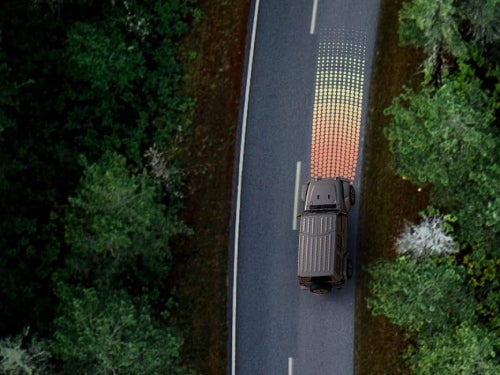 2024 Jeep Wrangler 4xe overhead model view of adaptive cruise control